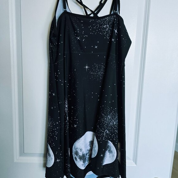 Rat Baby/Too Fast Phases Of The Moon Occult Star Skater Dress - Picture 7 of 9